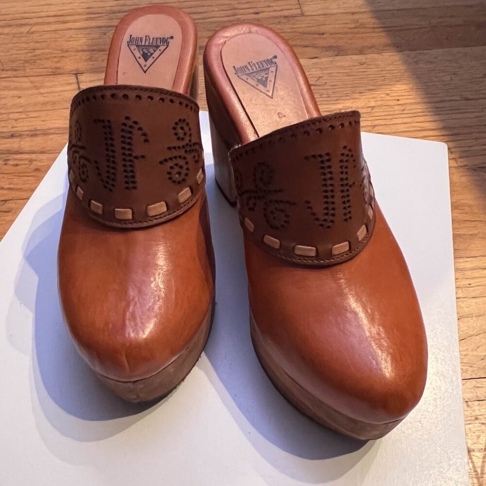 Rare John Fluevog Clogs Size 8